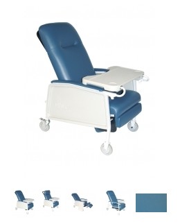 Drive Medical D574ew-br 3 Position Bariatric Recliner Extra Wide Blue 500 Pound Weight Capacity