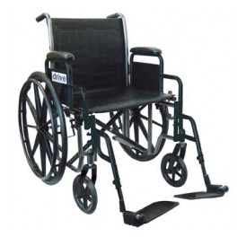 Silver Sport 2 Wheelchair 16 Inch Silver Vein Detachable Desk Arm Swing Away Elevating Leg Rests 1 Per Case