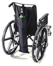 Ez0140bk Wheelchair Oxygen Carrier - Dual