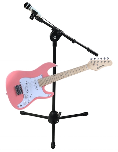 Emerson RS829 - 30 Inch Electric Pink Guitar And Plug N Sing Karaoke System