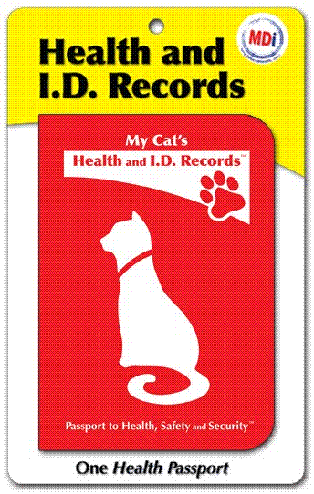 10054 My Cat&apos;s Health And Id Records Passport- Pack Of 12