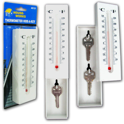 House- Works Thermometer Hide-a-key- 72-48149