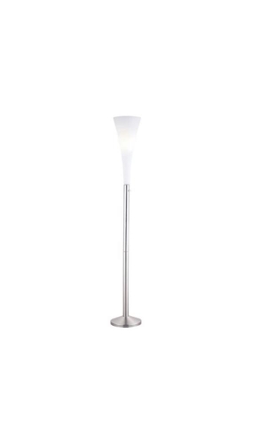 3078 Mimosa Contemporary Torchiere Lamp - Satin Steel