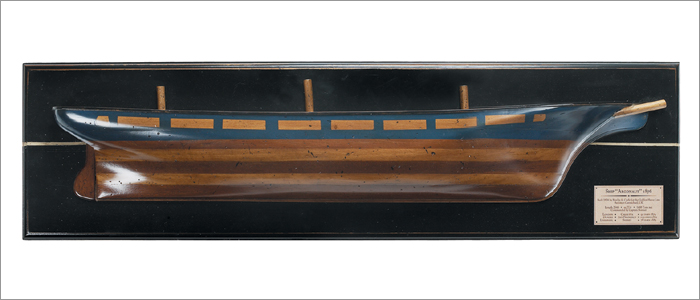 Authentic Models AS190 Clipper Ship Lightning - 1854 Wall Mounted Model Ship