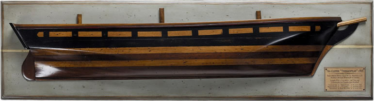 Authentic Models AS192 Tea Clipper Thermopylae 1868 Wall Mounted Model Ship