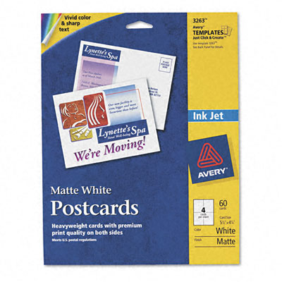 Avery 3263 Personal Creations Printable Greeting Cards 41/4 x 51/2 60 per Box