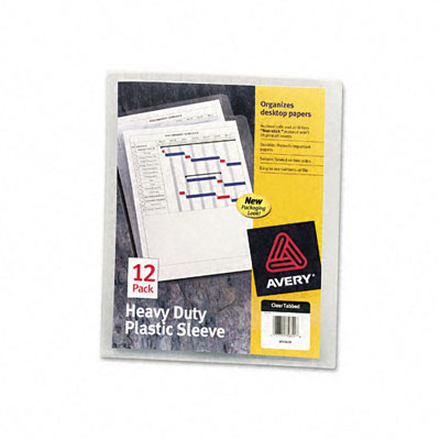 72611 Heavy-duty Plastic Sleeves Letter Polypropylene Clear 12/pk