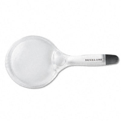 Bausch and Lomb 2205 2X - 6X Sight Savers Round Handheld Magnifier with Acrylic Lens 3-1/4 diameter