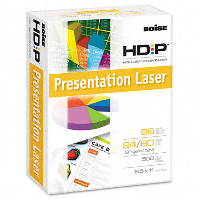 Boise Cascade BPL0111 HD:P Presentation Laser Paper 96 Brightness 24lb Letter White 500 Sheets