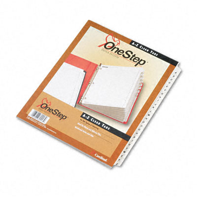60213 Traditional Onestep Index System 26-tab A-z Letter White 26 Per Set
