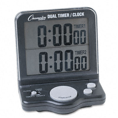 Champion Sport Dc100 Dual Timer/clock With Jumbo 1 Display