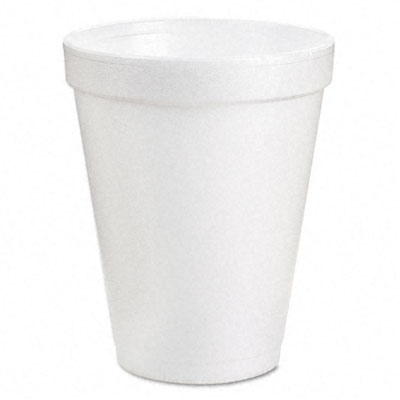 DRC 6J6 Drink Foam Cups Six Ounces White 40 Bags of 25 Per Carton