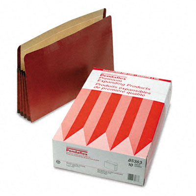 Esselte Pendaflex 85363 3 1/2 Expansion File Straight Cut Red Fiber/manila Legal 10/box