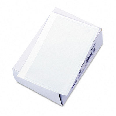 Self-adhesive Vinyl Pockets 3 X 5 Clear Front/white Backing 100/box
