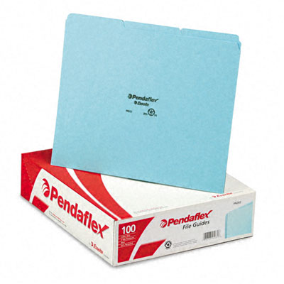 Esselte Pendaflex PN203 Top Tab File Guides Blank 1/3 Tab 25 Point Pressboard Letter 50 per Box