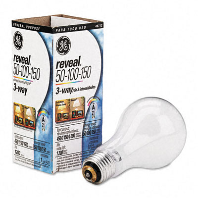 General Electric 97785 Three-Way Incandescent Bulb 50/100/150 Watts