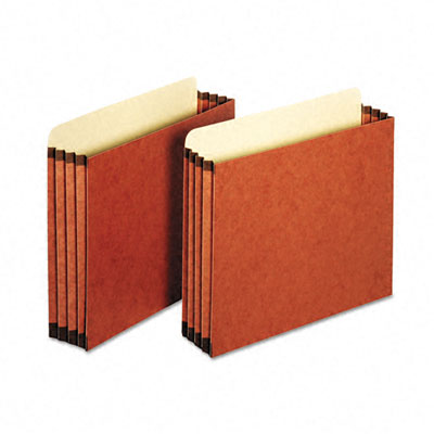 Globe-Weis FC1524E 3 1/2 inch Expansion File Cabinet Pocket Straight Letter Redrope 10 Pack