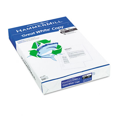 86750 Great White Recycled Copy Paper 92 Brightness 20lb 11 X 17 500 Sheets