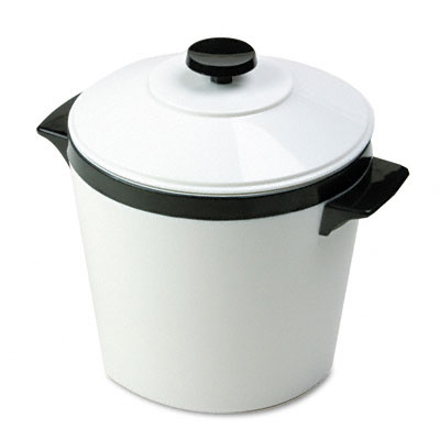 Hormel 451W Ice Bucket ThreeQuart with Lid Insulated Shatterproof Liner White wi