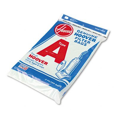 Hoover 4010001A Commercial Elite Lightweight Bag-Style Vacuum Replacement Bags 3 Pack