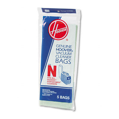 Hoover 4010038N Disposable Bags for Commercial Portapower Vacuum Cleaner 5 Pack