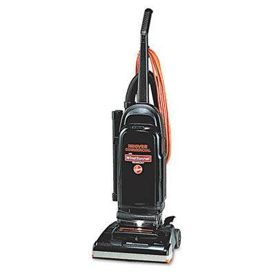Hoover C1703900 Commercial WindTunnel Bag-Style Upright Vacuum 17lb Black/Safety Orange
