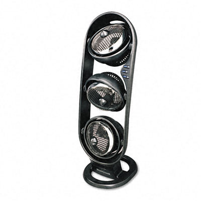Honeywell HY033 Two-Speed Electronic Multi-Pivotal Tower Fan Plastic Black and Chrome
