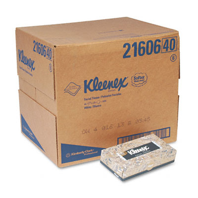 21606ct Kleenex Facial Tissue In Pop-up Dispenser 125 Per Box 48 Boxes Per Carton