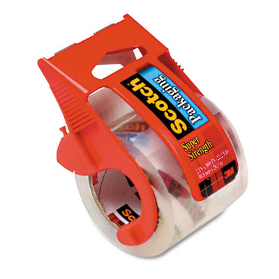 3M 142 Packaging Tape in Dispenser 2 x 22 Yards Clear