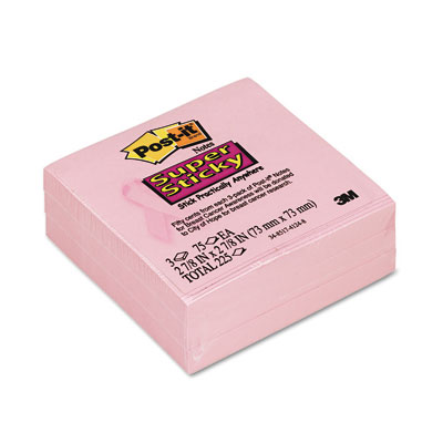 3M 6333SSBCA3 Super Sticky Notes Breast Cancer... by 3M