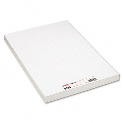 Pacon 5284 Medium Weight Tagboard  18 x 12  White  100 per Pack