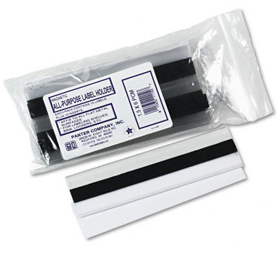 Panter PCM112 Clear Magnetic Label Holders 6 x 1 1/2 Clear 10 per Pack