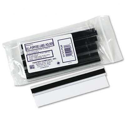 Panter PCM34 Clear Magnetic Label Holders 6 x 3/4 Clear 10 per Pack