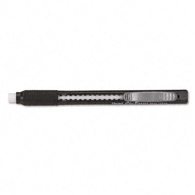 Pentel ZE22A Clic Eraser Pencil-Style Grip Eraser Black
