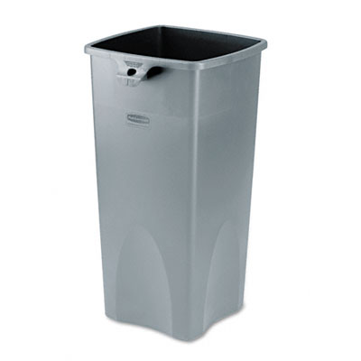 356988GY Untouchable Square Container 23 Gal Gray Each