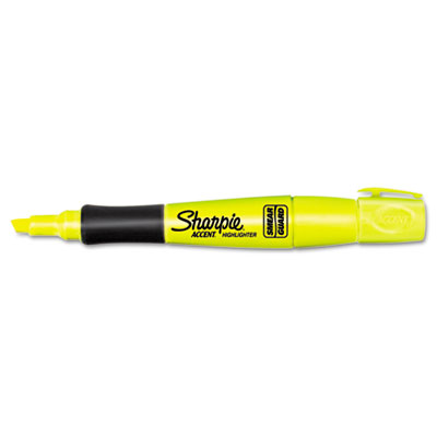 Sanford Ink 21825 Accent Grip Highlighter Chisel Tip Smear Guard Ink Fluorescent YW Pack of 12