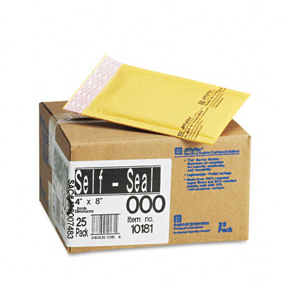 10181 Jiffylite Self-seal Mailer Side Seam #000 Golden Brown 25/carton