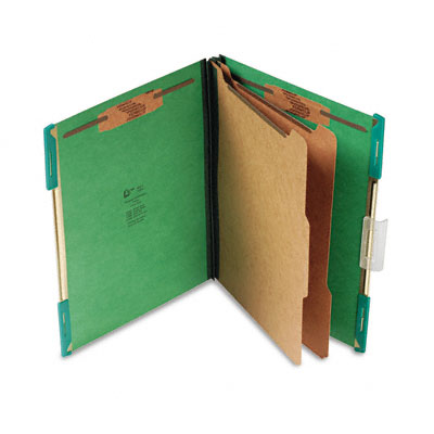 Sj Paper S12004 Pressboard Hanging Classification Folder Letter Emerald Green