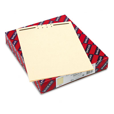 Smead 35511 Recycled Letter Size Manila File Backs with Prong Fasteners 2 Capacity 100/Box