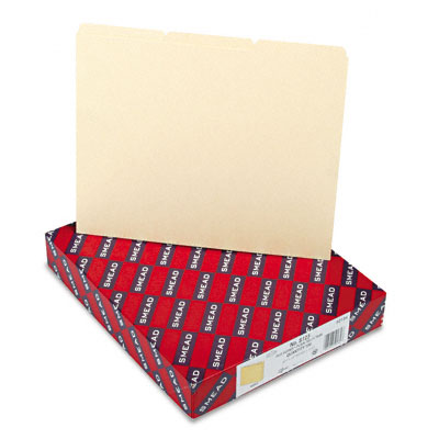 Smead 50134 Recycled Tab File Guides Blank 1/3 Tab 18 Point Manila Letter 100 per Box