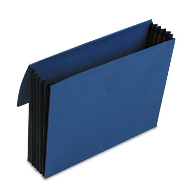 Smead 71122 Extra-Wide 5 in Expansion Wallets 12 3/8 x 10 Navy Blue