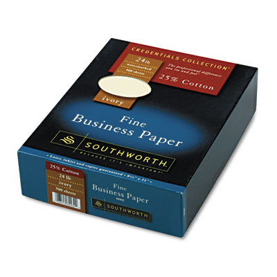Southworth 404ic Credentials Collection Fine Business Paper Ivory 24lb Letter 500 Sheets