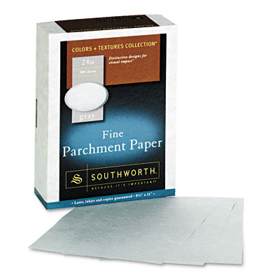 Southworth 974c Colors + Textures Fine Parchment Paper Gray 24lb Letter 500 Per Box