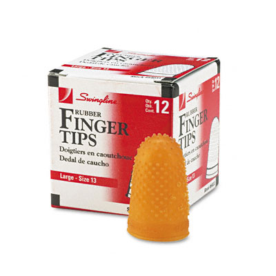 54033 Rubber Finger Pads 3-4 Open End Inside Diameter Size 13 Pack Of 12