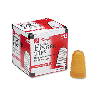 54035 Rubber Finger Pads 5-8 Open End Inside Diameter Size 11-1-2 Pack Of 12