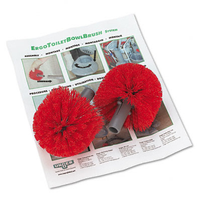 Unger BBRHR Replacement Heads for Ergotoilet-Bowlbrush System