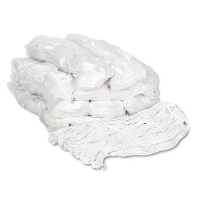 Unisan 4024RCT Pro Loop Web/Tailband Wet Mop Head Rayon #24 Size White 12 per Carton