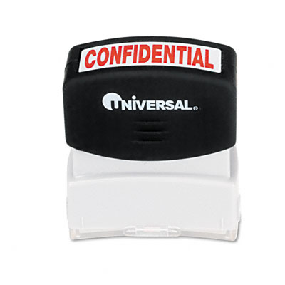 UPC 087547100035 product image for Universal 10046 One-Color Message Stamp  Confidential  Pre-Inked/Re-Inkable  Red | upcitemdb.com