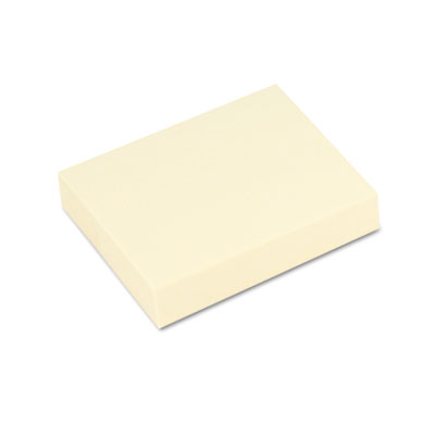 Universal 28062 Recycled Sticky Notes 1.5 X 2 Yellow; 12 100-sheet Pads/pk