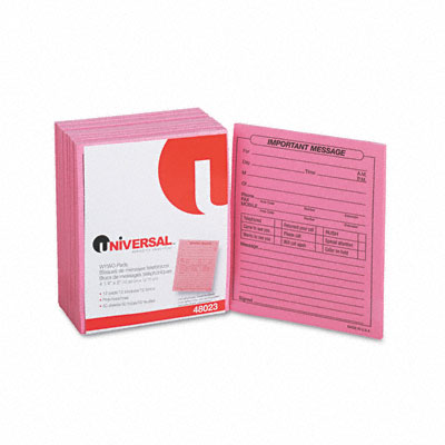 Universal 48023 Message Form 41/4 x 51/2 12 50Sheet Pad Pack